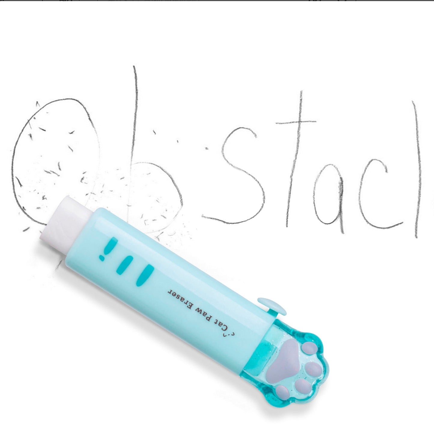 Tyidzon Erasers for Pencils 2 Pack, Cute Pencil Erasers for Office, Erasers for Drawing Sketching Blue