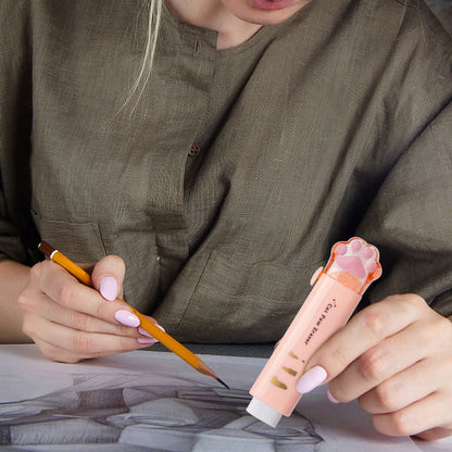 Tyidzon Erasers for Pencils 2 Pack, Cute Pencil Erasers for Office, Erasers for Drawing Sketching Orange