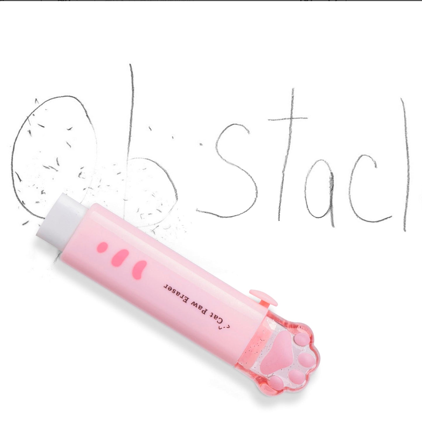 Tyidzon Erasers for Pencils 2 Pack, Cute Pencil Erasers for Office, Erasers for Drawing Sketching Pink