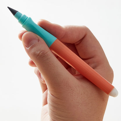 Tyidzon Forever Pencils for Writing, No Need Sharpened Pencil Cute Inkless Everlasting Pencil for Sketching, Replace Mechanical Pen for Sketch, Drawing and Writing Orange