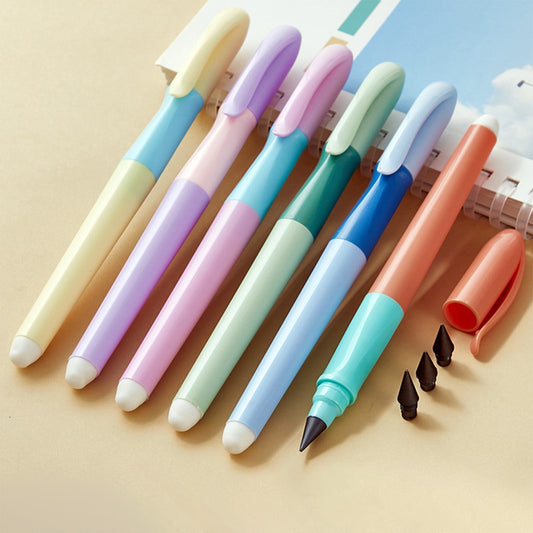 Tyidzon Forever Pencils for Writing, No Need Sharpened Pencil Cute Inkless Everlasting Pencil for Sketching, Replace Mechanical Pen for Sketch, Drawing and Writing Purple