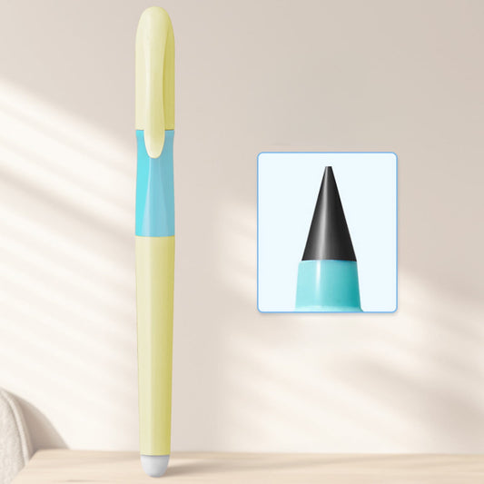 Tyidzon Forever Pencils for Writing, No Need Sharpened Pencil Cute Inkless Everlasting Pencil for Sketching, Replace Mechanical Pen for Sketch, Drawing and Writing Yellow