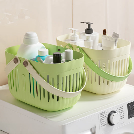 Xuniizn Plastic Shower Caddy Portable Bucket, Cleaning Shower Basket with Handle Compartments Storage Organizer for Bathroom Kitchen College Dorm Sink White#1