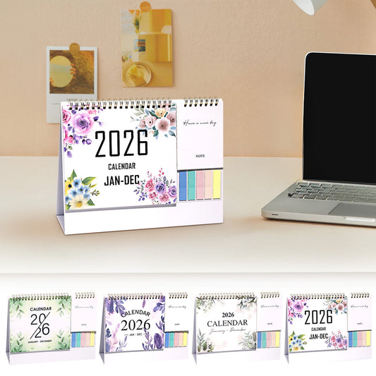 Dmlowu 2026 Desk Calendar - 8x10 inch Desk Calendar 2026-2027, 12 Months Desk Calendar Runs From January 2026 To December 2026, Exquisite Desk Calendar 2026 A