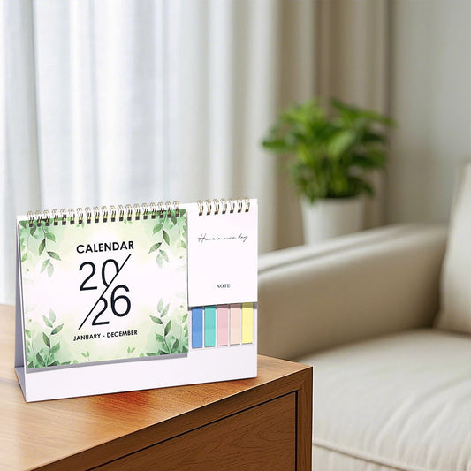 Dmlowu 2026 Desk Calendar - 8x10 inch Desk Calendar 2026-2027, 12 Months Desk Calendar Runs From January 2026 To December 2026, Exquisite Desk Calendar 2026 A