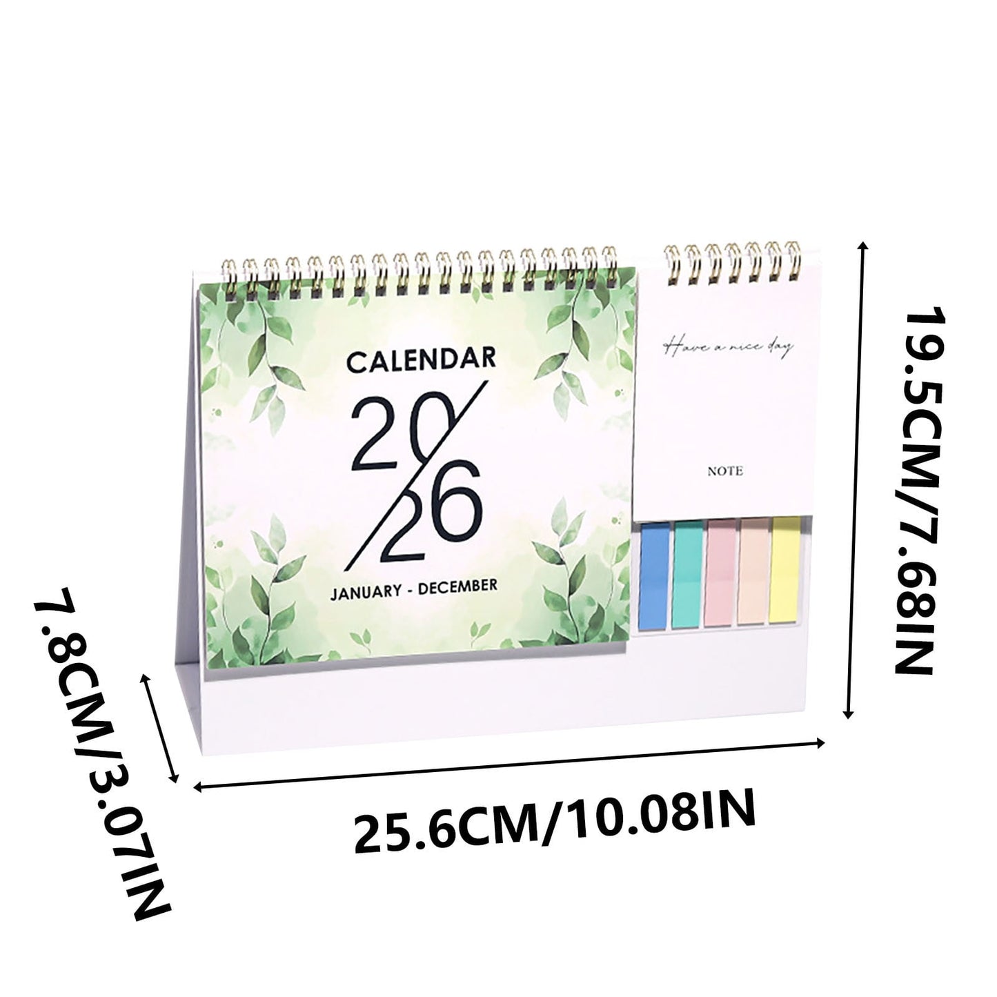 Dmlowu 2026 Desk Calendar - 8x10 inch Desk Calendar 2026-2027, 12 Months Desk Calendar Runs From January 2026 To December 2026, Exquisite Desk Calendar 2026 A
