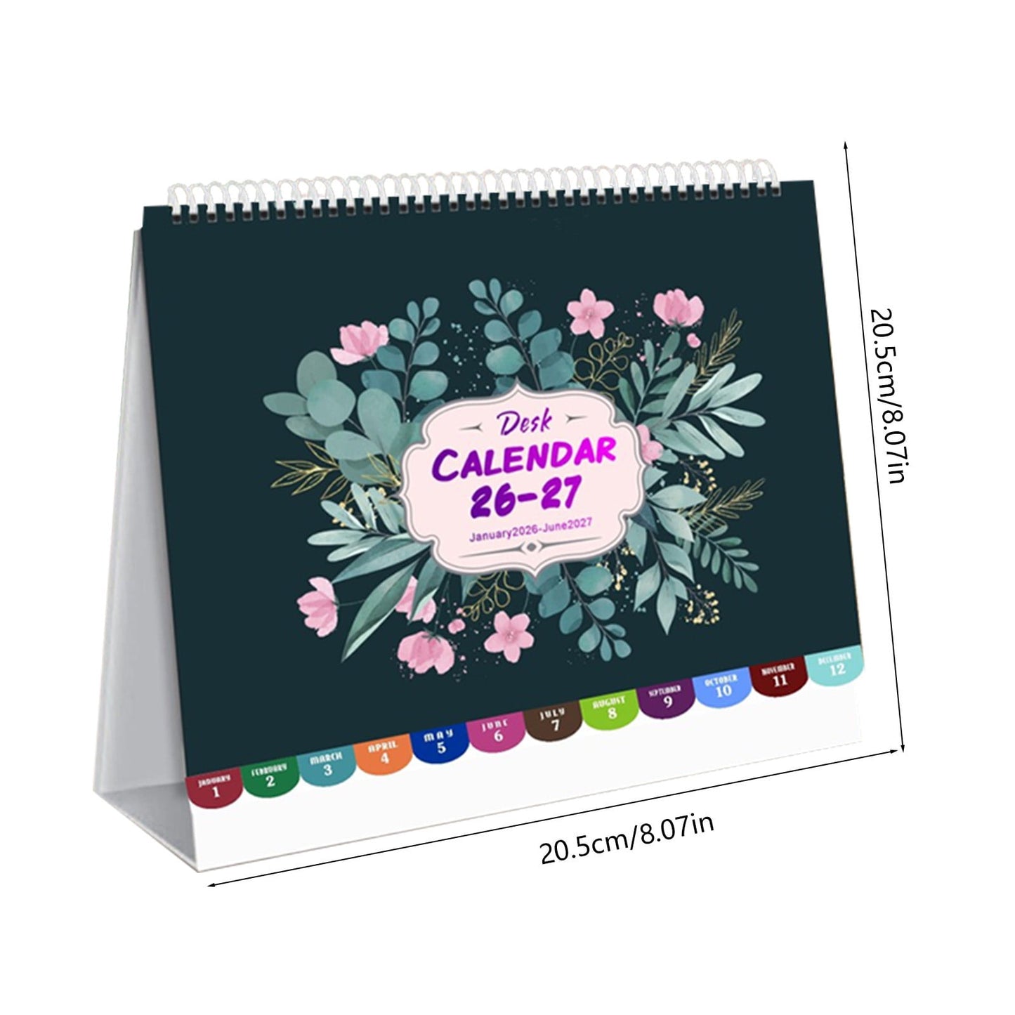 Dmlowu 2026 Desk Calendar - 8x10 inch Desk Calendar 2026-2027, 12 Months Desk Calendar Runs From January 2026 To December 2026, Exquisite Desk Calendar 2026 V