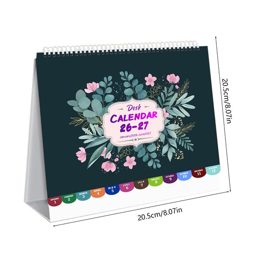 Dmlowu 2026 Desk Calendar - 8x10 inch Desk Calendar 2026-2027, 12 Months Desk Calendar Runs From January 2026 To December 2026, Exquisite Desk Calendar 2026 V