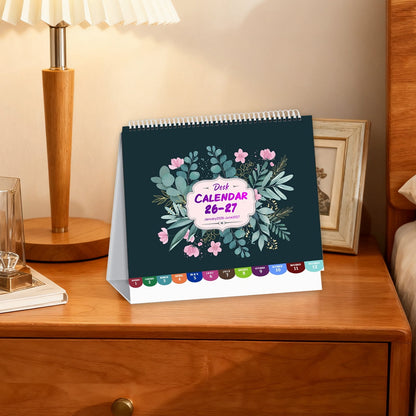 Dmlowu 2026 Desk Calendar - 8x10 inch Desk Calendar 2026-2027, 12 Months Desk Calendar Runs From January 2026 To December 2026, Exquisite Desk Calendar 2026 V