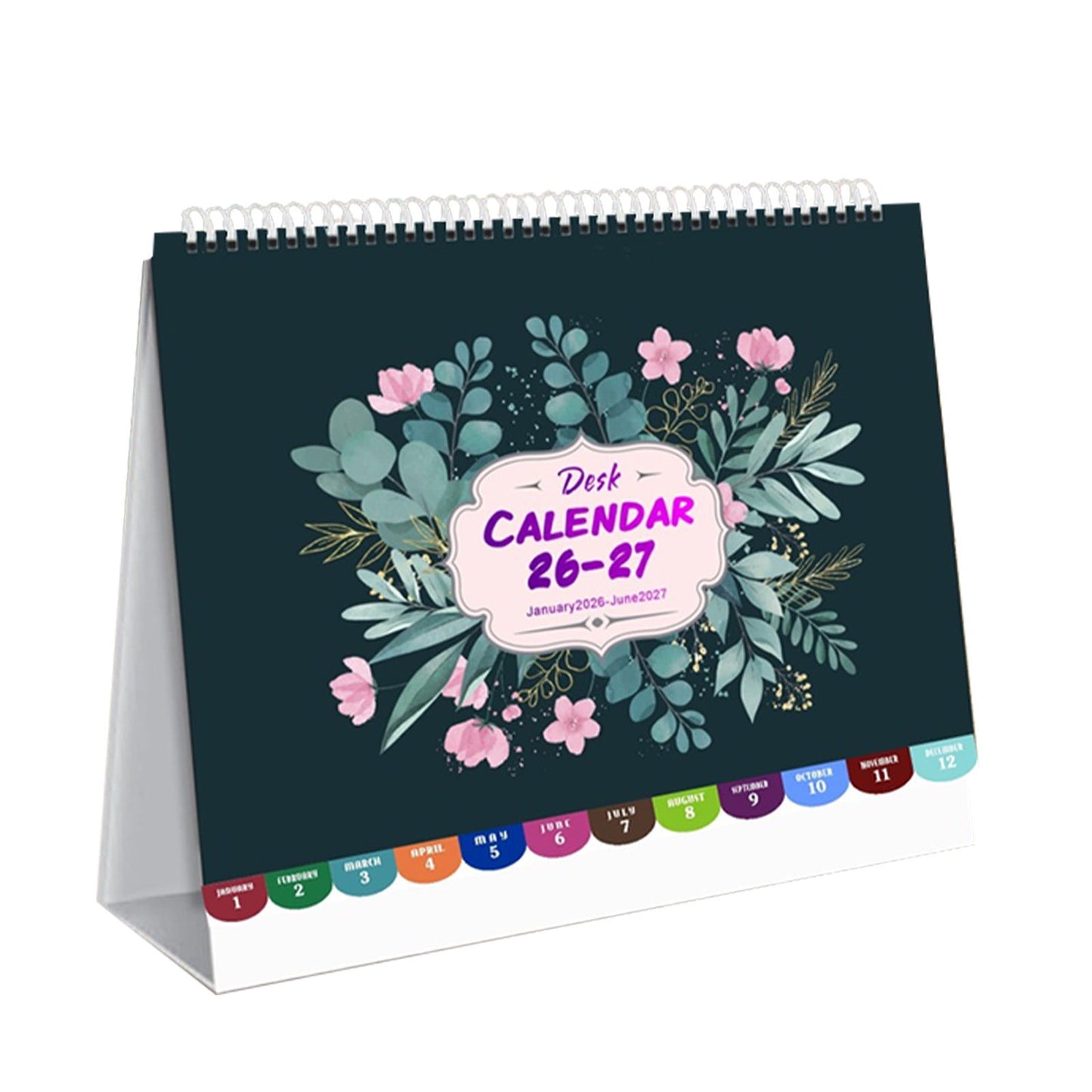 Dmlowu 2026 Desk Calendar - 8x10 inch Desk Calendar 2026-2027, 12 Months Desk Calendar Runs From January 2026 To December 2026, Exquisite Desk Calendar 2026 V