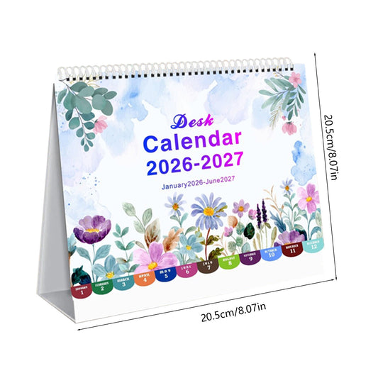 Dmlowu 2026 Desk Calendar - 8x10 inch Desk Calendar 2026-2027, 12 Months Desk Calendar Runs From January 2026 To December 2026, Exquisite Desk Calendar 2026 W