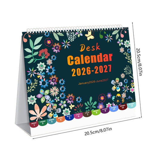 Dmlowu 2026 Desk Calendar - 8x10 inch Desk Calendar 2026-2027, 12 Months Desk Calendar Runs From January 2026 To December 2026, Exquisite Desk Calendar 2026 X