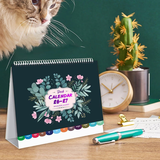 Dmlowu 2026 Desk Calendar - 8x10 inch Desk Calendar 2026-2027, 12 Months Desk Calendar Runs From January 2026 To December 2026, Exquisite Desk Calendar 2026 Z-A