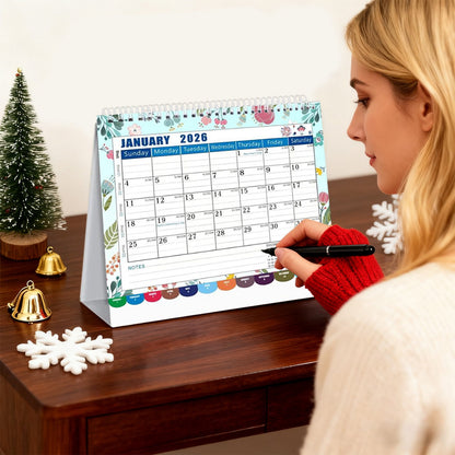 Dmlowu 2026 Desk Calendar - 8x10 inch Desk Calendar 2026-2027, 12 Months Desk Calendar Runs From January 2026 To December 2026, Exquisite Desk Calendar 2026 Z-A