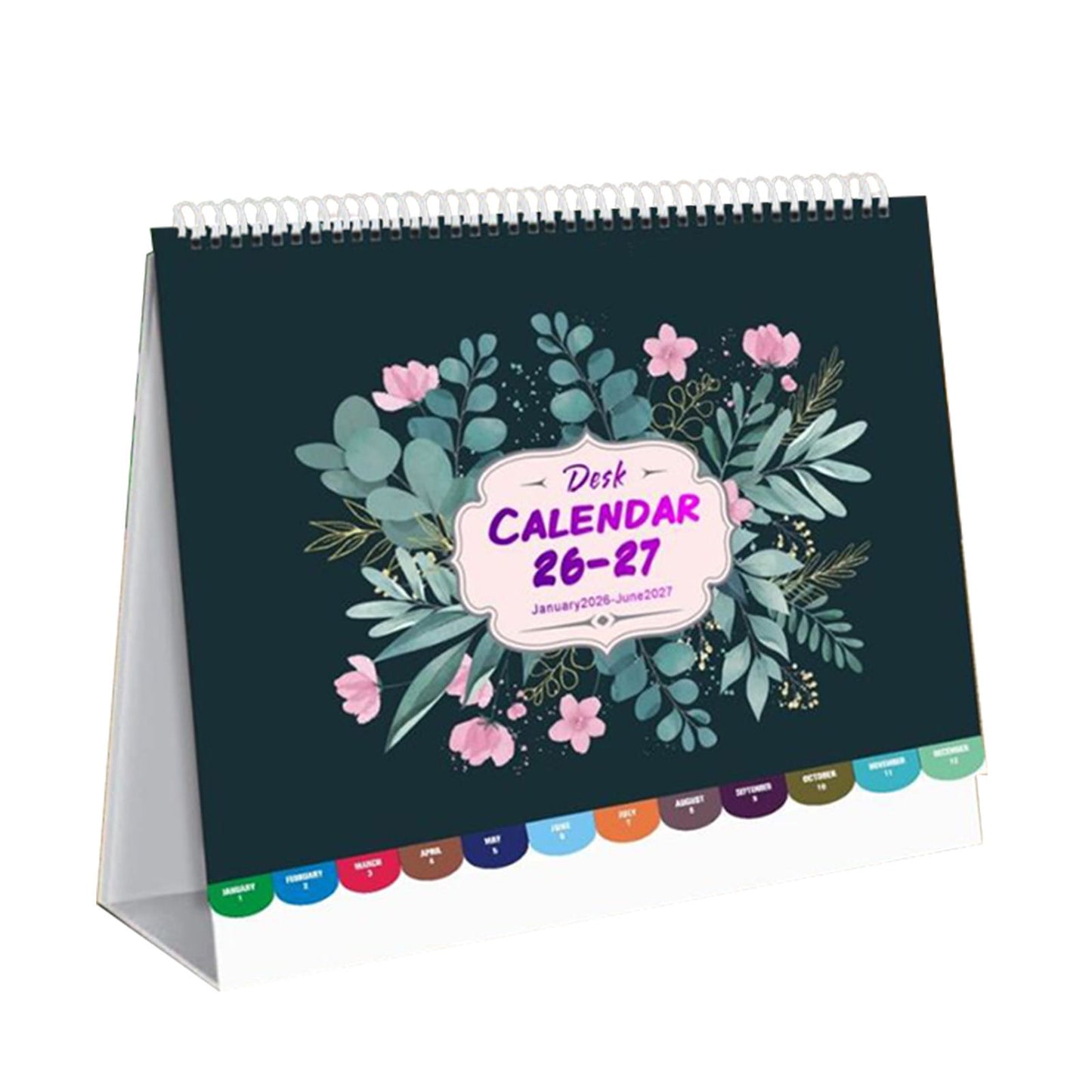Dmlowu 2026 Desk Calendar - 8x10 inch Desk Calendar 2026-2027, 12 Months Desk Calendar Runs From January 2026 To December 2026, Exquisite Desk Calendar 2026 Z-A