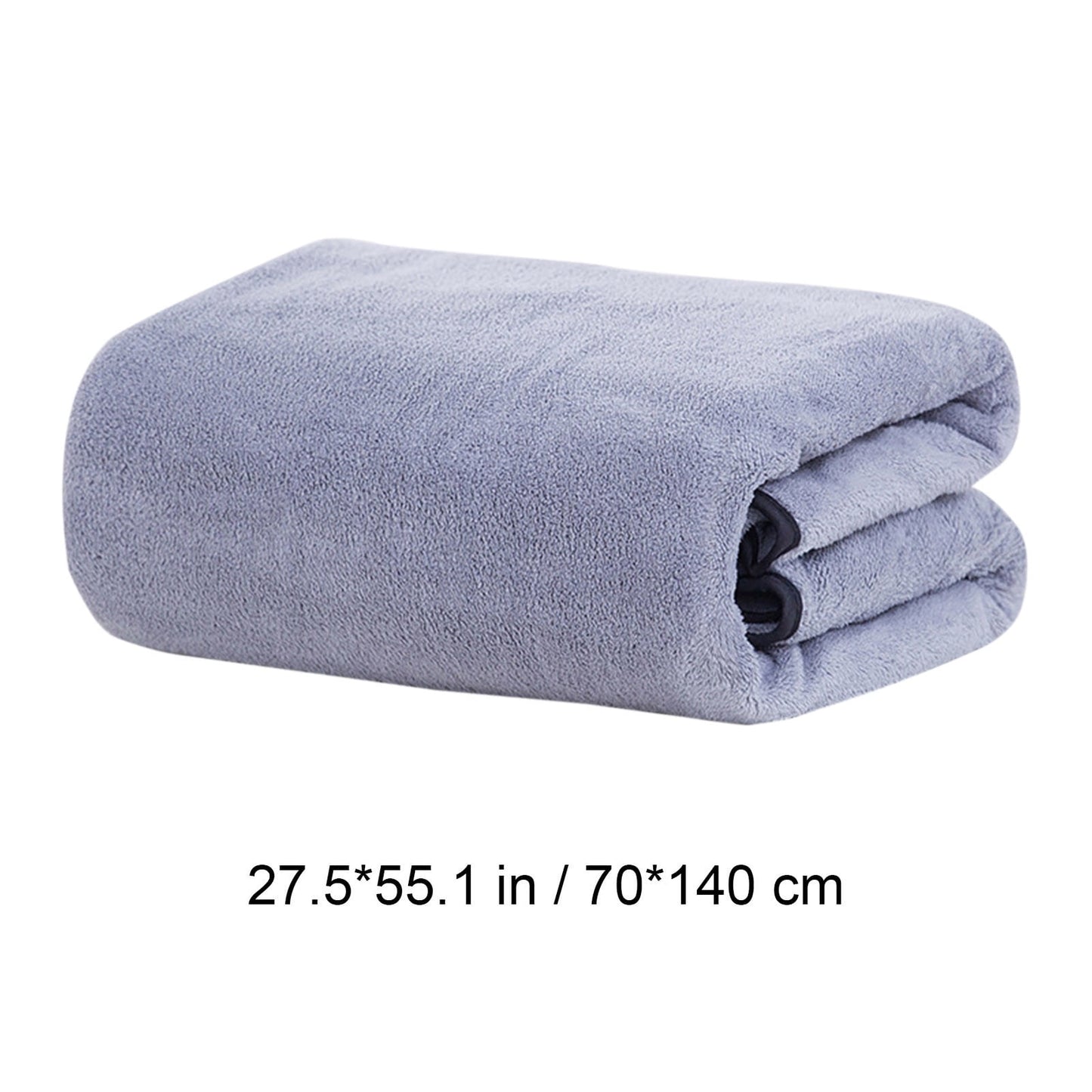 PALIFEUR Extra Large Bath Towels, Soft Highly Absorbent Bath Towels Microfiber Velvet Towels Lightweight Quick Drying Towels for Bathroom Beach, Spa, Shower, Hotel-27.5×55.1"-Gray A_#Purple