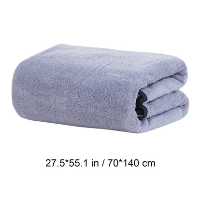 PALIFEUR Extra Large Bath Towels, Soft Highly Absorbent Bath Towels Microfiber Velvet Towels Lightweight Quick Drying Towels for Bathroom Beach, Spa, Shower, Hotel-27.5×55.1"-Gray A_#Purple