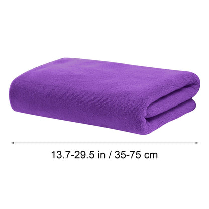 PALIFEUR Microfiber Towel 29.5x13.8", 2 PACK Soft Lightweight Bath Towels Quick-Drying Towels Highly Absorbent Wash Cloths, Towels for Bathroom, Body, Gym, Shower, Hotel(White) A_#Purple【2pcs】
