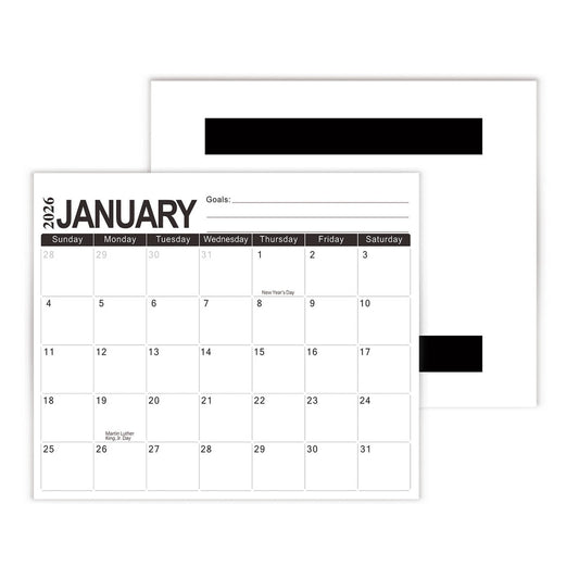 Tyidzon Magnetic Calendar for Refrigerator 2026-2027, 12x10" 18 Month Runs Monthly Fridge Calendar Magnet from Jan 2026 to Jun 2027 for Home School Office C