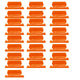 JWDX Label Index Clip Clearance, Reading Supplies, File Folder Tabs 25 Hanging File Folder Tabs and 25 Inserts for Quick Organize and Identification Plastic Hanging Files Easy to Read Orange