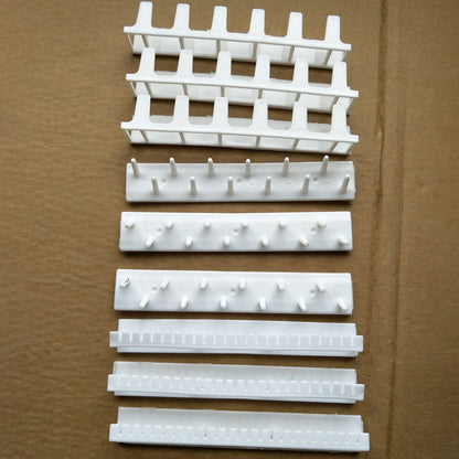 Adhesive Curtain Rod Hooks 9 in 1 Adhesive Paste Wall Hanging Storage Hooks Jewelry Display Organizer Necklace Hanger Newyear Arrival! White