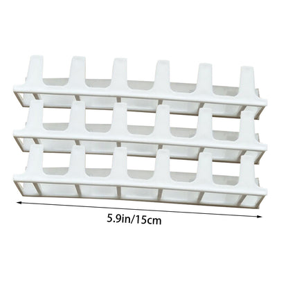 Adhesive Curtain Rod Hooks 9 in 1 Adhesive Paste Wall Hanging Storage Hooks Jewelry Display Organizer Necklace Hanger Newyear Arrival! White