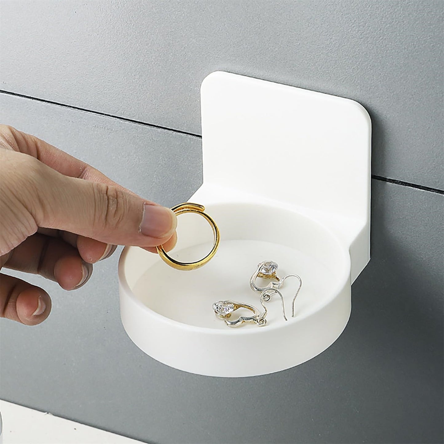 JWDX Rack Clearance, Wall Mounted Cup Holder Versatile Saving Cup Organizer for Home Bathroom As shown