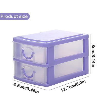 JWDX Rack Clearance, Mini Desktop Drawer Multi Layer Plastic Drawer Storage Box Cosmetic Storage Container Tabletop Sundries Storage Case Removable Desktop Organizer Box As shown