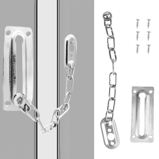 Anti-Theft Door Chain JWDX, 1 Anti-Hotlink Door Chain Lock Stainless Chain Guard Heavy Duty Door One Size Silver