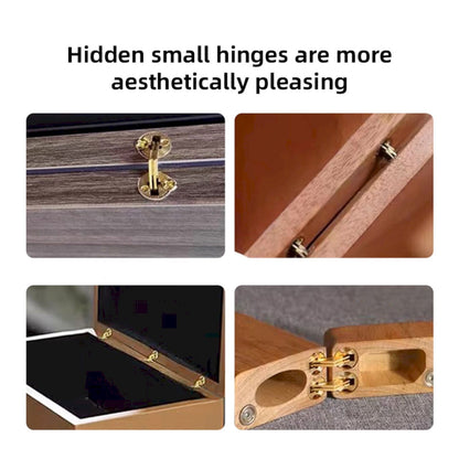 JWDX, One Way Copper Concealed Hinge 8 16Mm Brass Barrel Hinges Cabinet Furniture Hinges Concealed Hidden Barrel Hinge for Diy Wooden Doors Cabinet Doors Jewelry Box One Size GD3