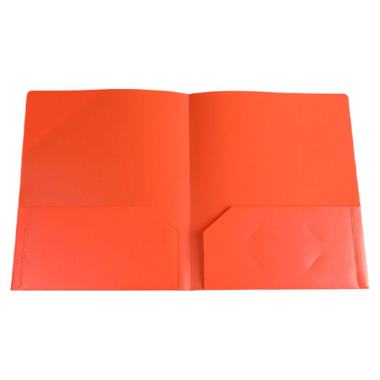 Double Insert File Bag File Bag Orange Jwdx Plastic Folders with Pockets Standard Letter Paper Folder 2 Business Card Slot Heavy Duty Scho-ǒl Examination Document Size Organizer stǔdənts Blue One Size Orange
