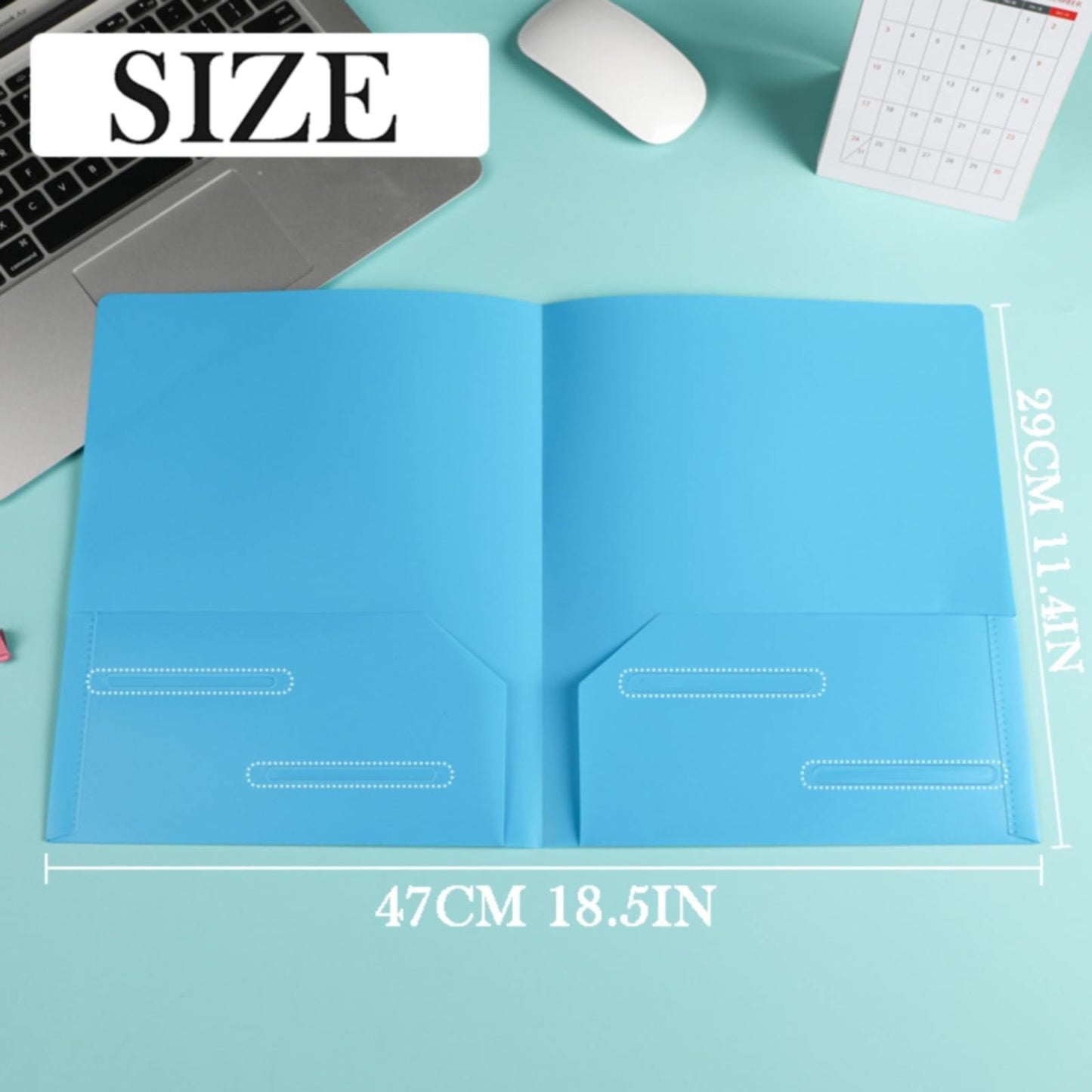 Double Insert File Bag File Bag Orange Jwdx Plastic Folders with Pockets Standard Letter Paper Folder 2 Business Card Slot Heavy Duty Scho-ǒl Examination Document Size Organizer stǔdənts Blue One Size Purple