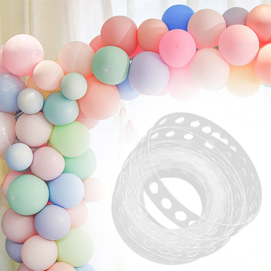 Adhesive Tape Jwdx Handmade Tape 5M Transparent Flexible Plastic Balloon Tape Strips for Birthday 110 Holes Balloon String with Hole Design for Easy Balloon Fixing and Decorations One Size Clear