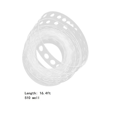 Adhesive Tape Jwdx Handmade Tape 5M Transparent Flexible Plastic Balloon Tape Strips for Birthday 110 Holes Balloon String with Hole Design for Easy Balloon Fixing and Decorations One Size Clear