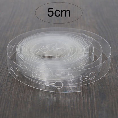 Adhesive Tape Jwdx Handmade Tape 5M Transparent Flexible Plastic Balloon Tape Strips for Birthday 110 Holes Balloon String with Hole Design for Easy Balloon Fixing and Decorations One Size Clear