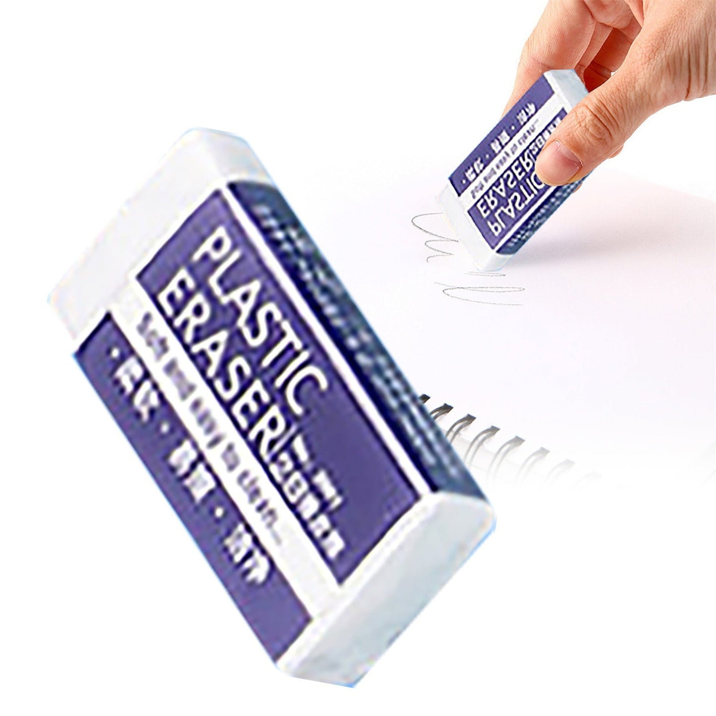 Stationery 2B Eraser stǔdənt Chǐ-ldrən Eraser Art Sketch Painting Pencil Eraser Learning Stationery, 5 Large Erasers + 5 Small Erasers Stationery 2B eraser L+S S*5+L*5