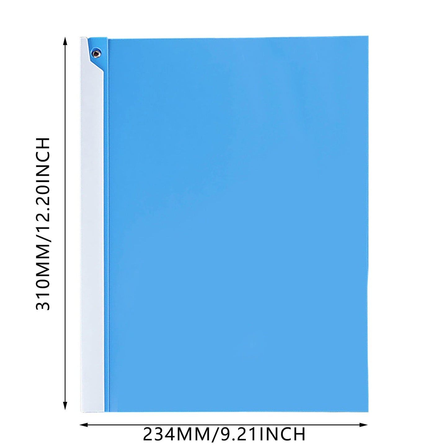 JWDX Hot Clearance! 1 Pack A4 Clear Front Report Covers Plastic Presentation Folders Resume Portfolio Folder Paper Swivel Sliding Bar File Folder for Presentation Document, Folder*1 Blue Folder Black