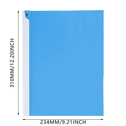 JWDX Hot Clearance! 1 Pack A4 Clear Front Report Covers Plastic Presentation Folders Resume Portfolio Folder Paper Swivel Sliding Bar File Folder for Presentation Document, Folder*1 Blue Folder Black