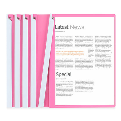 JWDX Hot Clearance! 1 Pack A4 Clear Front Report Covers Plastic Presentation Folders Resume Portfolio Folder Paper Swivel Sliding Bar File Folder for Presentation Document, Folder*1 Blue Folder Black