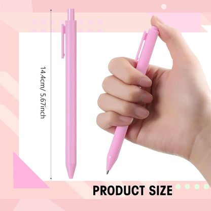 JWDX Hot Clearance! Ballpoint Pens Retractable Comfortable Writing Pens Cute Back to Schǒ-ǒl in Medium Point 1.0 Mm for Teacher stǔdənt Bridal Shower 5Ml, 1 Ballpoint Pen Pink Push ballpoint pen Sky Blue
