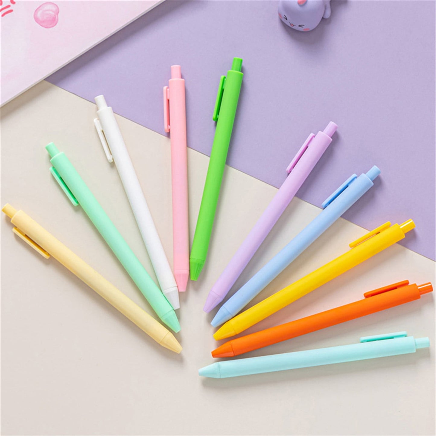 JWDX Hot Clearance! Ballpoint Pens Retractable Comfortable Writing Pens Cute Back to Schǒ-ǒl in Medium Point 1.0 Mm for Teacher stǔdənt Bridal Shower 5Ml, 1 Ballpoint Pen Pink Push ballpoint pen Sky Blue