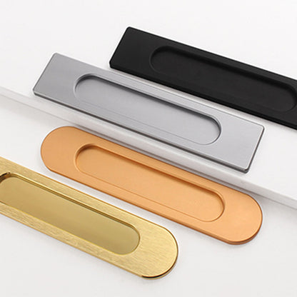 LGCASL No-Drill Sliding Door Handle, Square Matte Black Stick Sliding Door Pulls Aluminum Alloy Flush Pull Punch Free Handle for Sliding Door Cabinets Barn Doors M