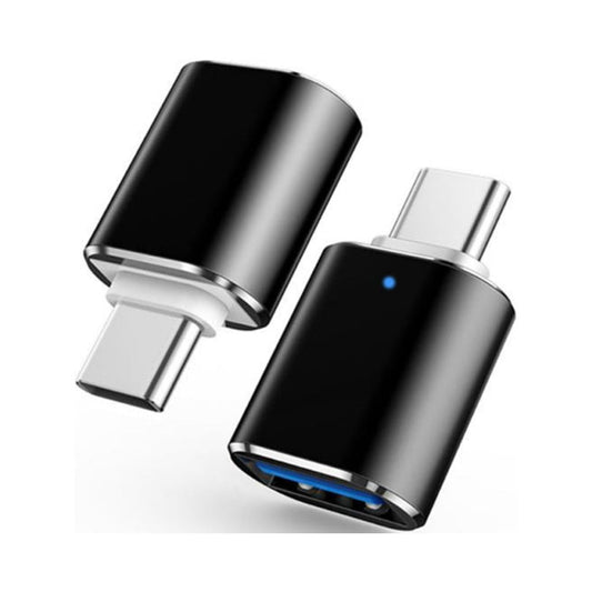 PLGEBR 2 Pack USB C to USB 3.0 Adapter, Type C Male to USB Female Adapter OTG for MacBook Pro/Air and Other Type C Devices Black