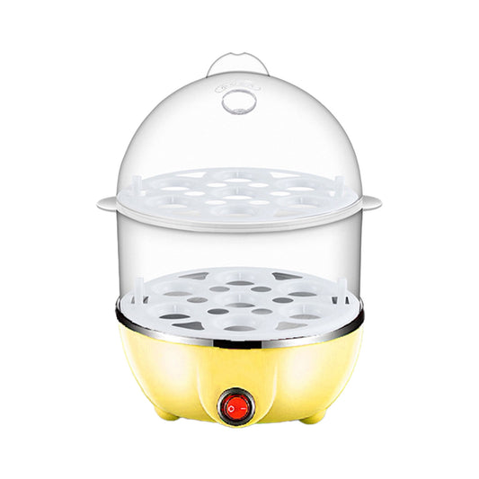JWDX Egg Steamer Clearance! Eggs Cooker Double Breakfast Machine Stainless Steel Multi Function Steamer, Cooking Molds Promotion Include 1*Egg Steamer Yellow