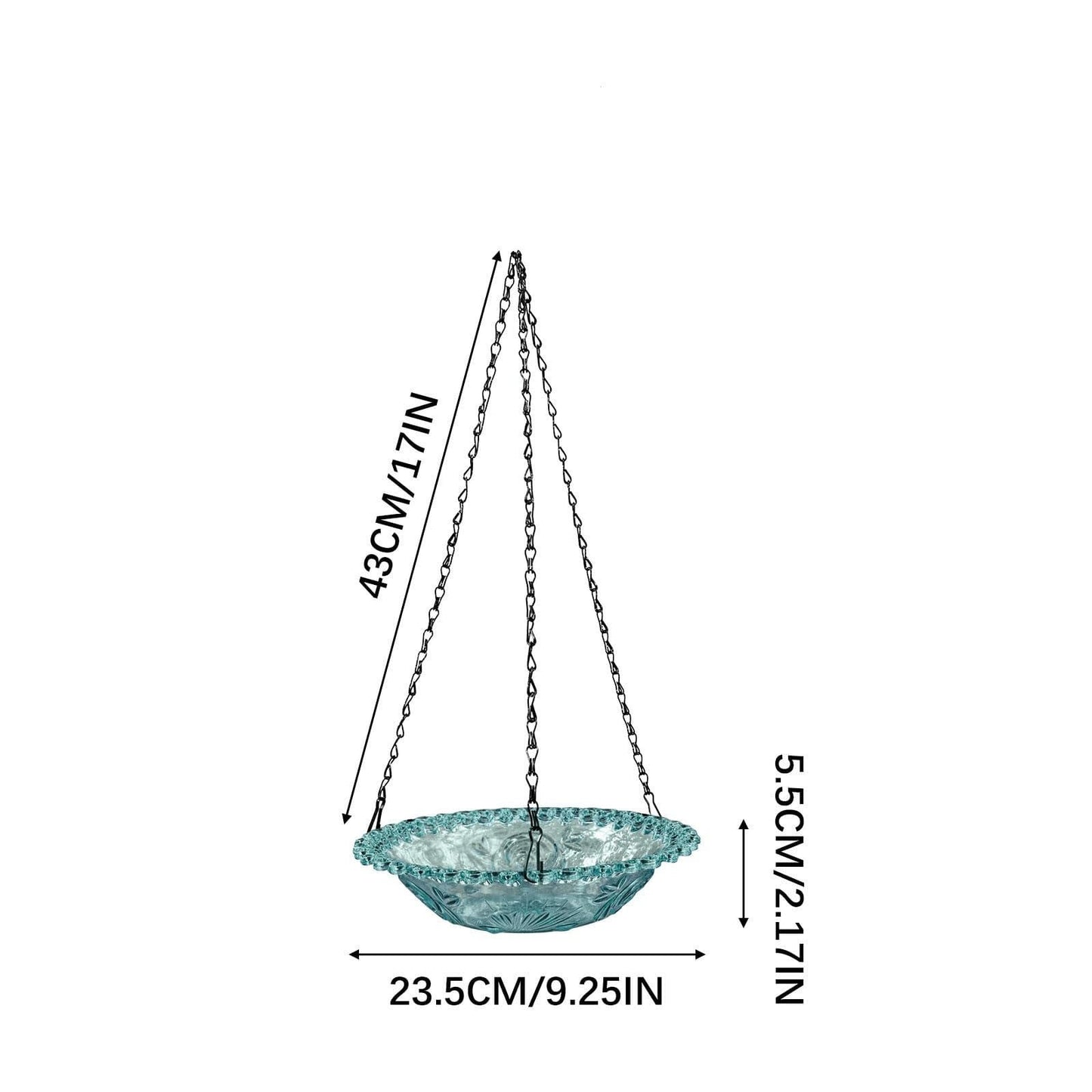 Bird Feeders for Outdoors ! Hanging Bird Bath Plastic Bird Bath Plate Hanging Tray for Outdoors Hanging Bird Water or Bird Seed Hanging Bird Feeder for Outdoors Bird Bath Bowl S4-Blue