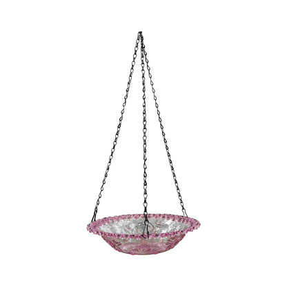 Bird Feeders for Outdoors ! Hanging Bird Bath Plastic Bird Bath Plate Hanging Tray for Outdoors Hanging Bird Water or Bird Seed Hanging Bird Feeder for Outdoors Bird Bath Bowl S4-Purple