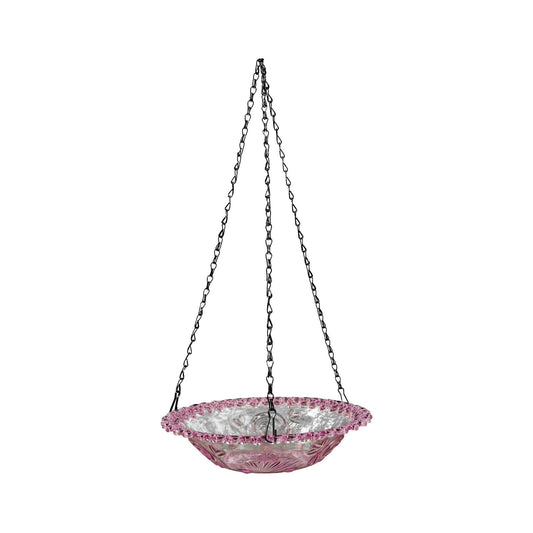 Bird Feeders for Outdoors ! Hanging Bird Bath Plastic Bird Bath Plate Hanging Tray for Outdoors Hanging Bird Water or Bird Seed Hanging Bird Feeder for Outdoors Bird Bath Bowl S4-Purple