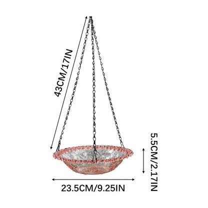 Bird Feeders for Outdoors ! Hanging Bird Bath Plastic Bird Bath Plate Hanging Tray for Outdoors Hanging Bird Water or Bird Seed Hanging Bird Feeder for Outdoors Bird Bath Bowl S4-Purple