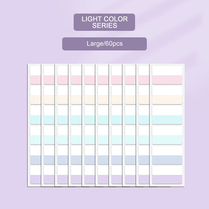Clearance Back to School Supplies,Classroom Supplies! JWDX Large Size Label Sticker, Stickers Labels Stickers Convenience Stickers Marking Paper Color Stickers (Include: 1 Pack of Sticky Notes) A