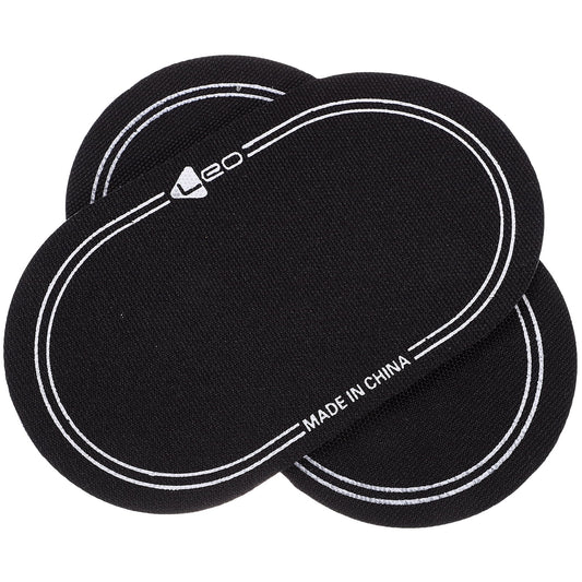 Ortofally 2Pcs Bass Drum Patch Double Drum Pedal Patches Drum Pads Sticker for Drum Percussion Accessories 9.20X4.20X3.90CM Black